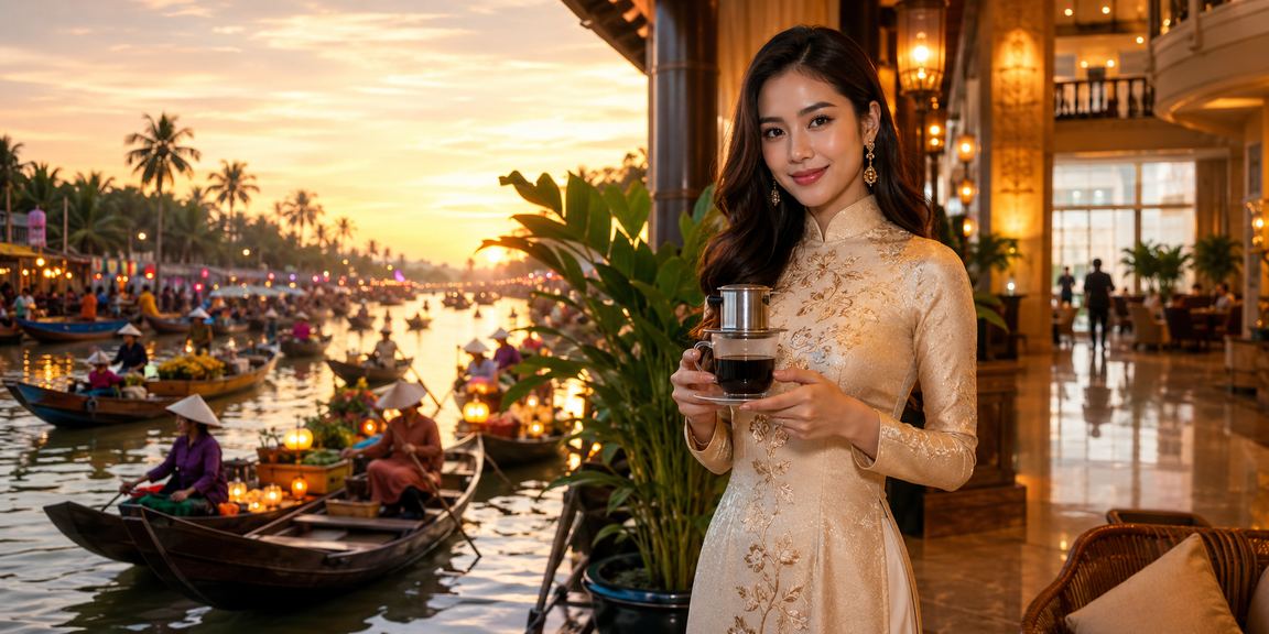 Người dùng vùng Mekong sử dụng ứng dụng casino trực tuyến bên tách cà phê truyền thống